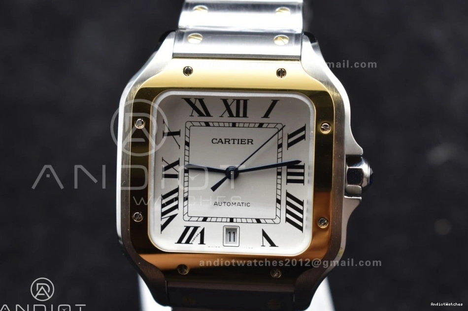 on BVF SS 1:1 40mm Contemporary Best 9015 YG Cartier de 1053 SS MIYOTA V YG Bracelet Edition White SmartLinks Dial Santos 0828